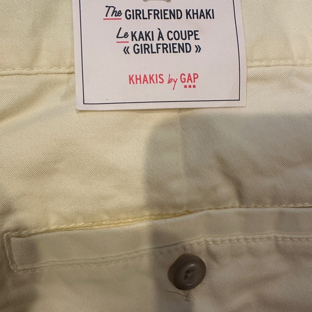 NWT GAP Girlfriend Khaki Pants - Picture 5 of 7